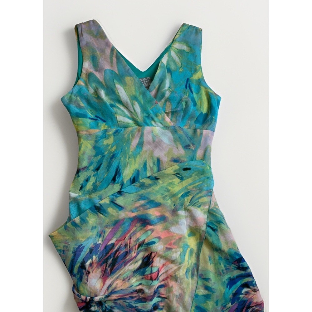 Vtg Rabbit Rabbit Rabbit Designs Chiffon Watercolor Fairy Dress size 6 Mermaid